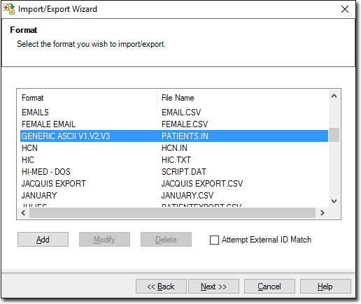 Format window