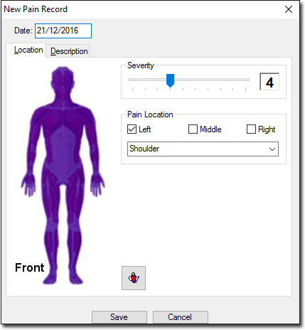Location tab