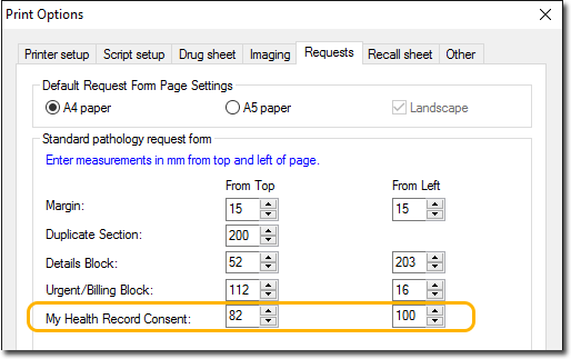 Requests tab