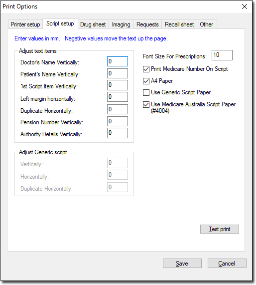 Script Setup tab