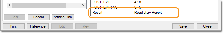 View saved report