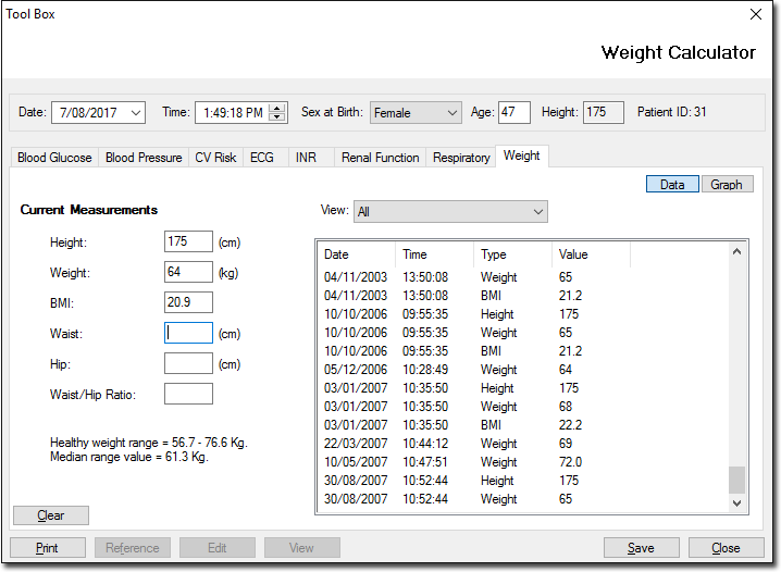 Weight Calculator